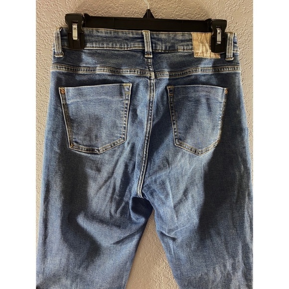 Zara Z1975 High Rise Skinny Medium Wash Jeans - Picture 9 of 10